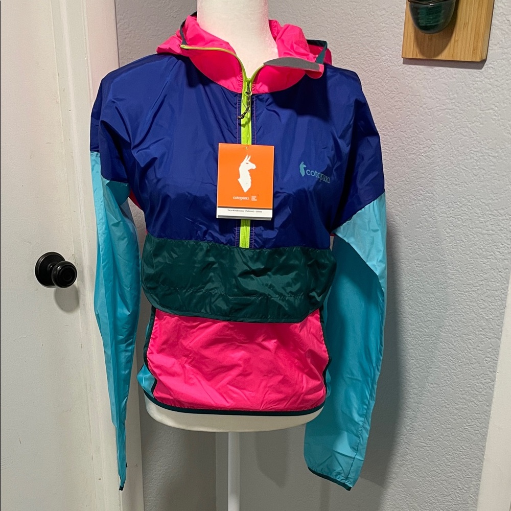 NEW Cotopaxi Teca Half Zip Hooded Windbreaker in Festival Size XS